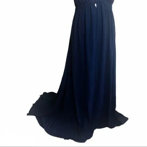 Show Me Your Mumu Navy Luna Halter Dress Size XXL